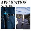 2 Sets 2 Colors Belt Loop Keychain Chip KEYC-CP0001-23-4