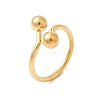 304 Stainless Steel Open Cuff Rings for Women RJEW-K313-19G-4