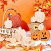 12Pcs 3 Style Halloween Theme Unfinished Wood Decorative Supplies DIY-OC0004-14-6