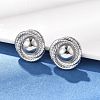 304 Stainless Steel Stud Earrings EJEW-D319-10P-1