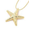 Brass Pendant Necklaces NJEW-S385-05B-G-2
