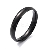 Ion Plating(IP) 304 Stainless Steel Simple Plain Band Finger Ring for Women RJEW-B036-05EB-2