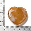Natural Carnelian Love Heart Ornaments DJEW-Z007-01B-3