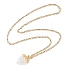 3Pcs Acrylic Rhinestone Pendant Necklaces NJEW-JN05442-01-4