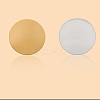20Pcs 2 Colors PVD Vacuum Plating 304 Stainless Steel Brooch Cabochon Settings STAS-BBC0007-27-6
