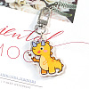 Cute Acrylic Dinosaur Pendant Keychain LS-WG57303-04-1