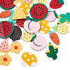 36Pcs 9 Style Cellulose Acetate(Resin) Pendants KY-CD0001-02-3