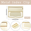 24Pcs Stainless Steel Bookmarks Page Clip AJEW-CP0010-95G-2