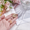 2Pcs 2 Colors 925 Sterling Silver Peanut Twister Clasps FIND-PH0025-43-3
