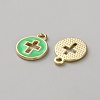 Alloy Enamel Pendants ENAM-WH0057-62A-2