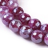 Natural Dyed & Heated Striped Agate/Banded Agate Beads Strands G-E537-01A-01-3