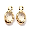 Eco-Friendly Brass with Glass Pendants KK-K268-01I-2
