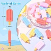 40Pcs 5 Colors Opaque Resin Pendants RESI-CJ0002-99-2