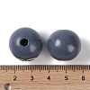 Animal Themes Printed Wood European Beads WOOD-M013-01G-3