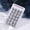 304 Stainless Steel Polishing effect Hoop Earrings EJEW-M001-16P-6
