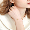 1Pc Stainless Steel Cable Chain Link Bracelets BJEW-LP0004-41G-1