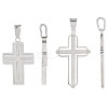2Pcs 2 Styles 304 Stainless Steel Pendants STAS-BBC0007-71-7