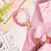2Pcs Acrylic & Zine Alloy & PU Pendant Decoration KEYC-CL0001-44A-3