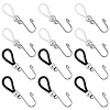 20Pcs 2 Colors Iron Zipper Holder Upper FIND-CP0002-85-1