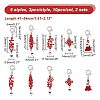 Baking Painted Alloy Pendant Locking Stitch Markers HJEW-AB00118-2