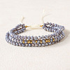 Bohemian Style Glass Beaded Braided Bead Bracelets IT8808-3-1