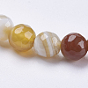 Natural Striped Agate/Banded Agate Beads Strands G-P364-14-6mm-3