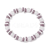 Round Natural White Jade Beads Stretch Bracelets BJEW-JB11818-02-2