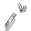 304 Stainless Steel Bayonet Clasps STAS-O114-050C-P-1
