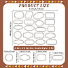 Label Frame Theme Carbon Steel Cutting Dies Stencils DIY-WH20007-66-2