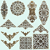 120Pcs 10 Styles Iron Connector Charms FIND-SC0017-12-7