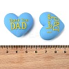 Father's Day Silicone Beads SIL-D014-03B-3