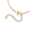 Electroplate Glass Butterfly Charms Finger Ring Bracelet for Women BJEW-JB11770-4