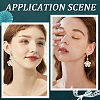 12Pcs 3 Style 201 Stainless Steel Huggie Hoop Earring Findings STAS-BBC0004-91G-5
