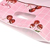 50Pcs 2 Styles Cherry Printed Plastic Gift Storage Tote Bags PL-CBAAD12-01-3