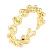 Brass Cuff Finger Ring Settings LS-KK-L219-15B-G-1
