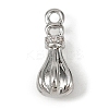 Brass Pave Clear Cubic Zirconia Pendants KK-L238-25P-1