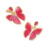 Bohemia Style Alloy & Cotton Dangle Stud Earrings FS-WG7AD97-03-2