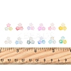 19.2G 12 Colors Frosted Transparent Acrylic Beads OACR-FS0002-18-5