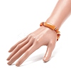 Natural Red Aventurine Beaded Stretch Bracelet BJEW-JB08879-06-3
