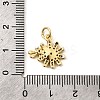 Brass Micro Pave Cubic Zirconia Pendants KK-I360-028G-3