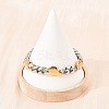 304 Stainless Steel Rhombus Cuban Link Chain Bracelets for Men Women BJEW-G766-07A-4
