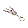 9Pcs Natral Gemstone Keychain KEYC-JKC01235-5