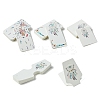 120Pcs 4 Styles Colorful Feather Printed Cardboard Paper Jewelry Display Cards for Earrings Necklaces Bracelets CDIS-YW0001-13-1