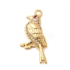 Brass Micro Pave Cubic Zirconia Pendants KK-C117-08G-1