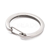 Non-Tarnish 304 Stainless Steel Push Gate Snap Key Clasps STAS-B022-01P-01-2