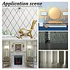 Self-Adhesive 201 Stainless Steel Mirror-Like Finish Molding Trim STAS-WH0033-51B-G-6