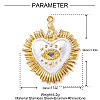 304 Stainless Steel Rhinestone Pendants STAS-OY002-51G-2