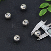 5Pcs 304 Stainless Steel Round Cord End Caps STAS-FH0002-40C-5