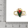 Brass Enamel Connector Charm KK-CBA4231-01B-G-3