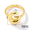 Fashionable Letter Brass Open Cuff for Women UR6840-7-1
